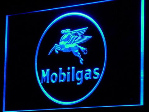 Mobilgas Circle LED Neon Sign